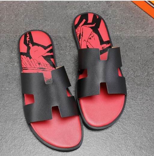 Hermes man slippers quality designer shoes